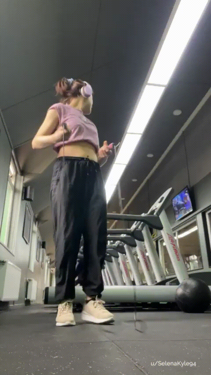Sneaking my Titties Out while Jumping Rope at the Gym [GIF]